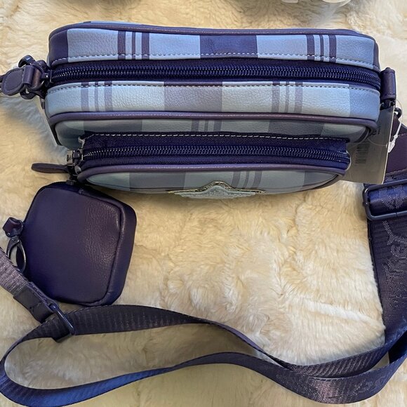 Betsey Johnson Blue Plaid Bag NWT - Picture 3 of 9